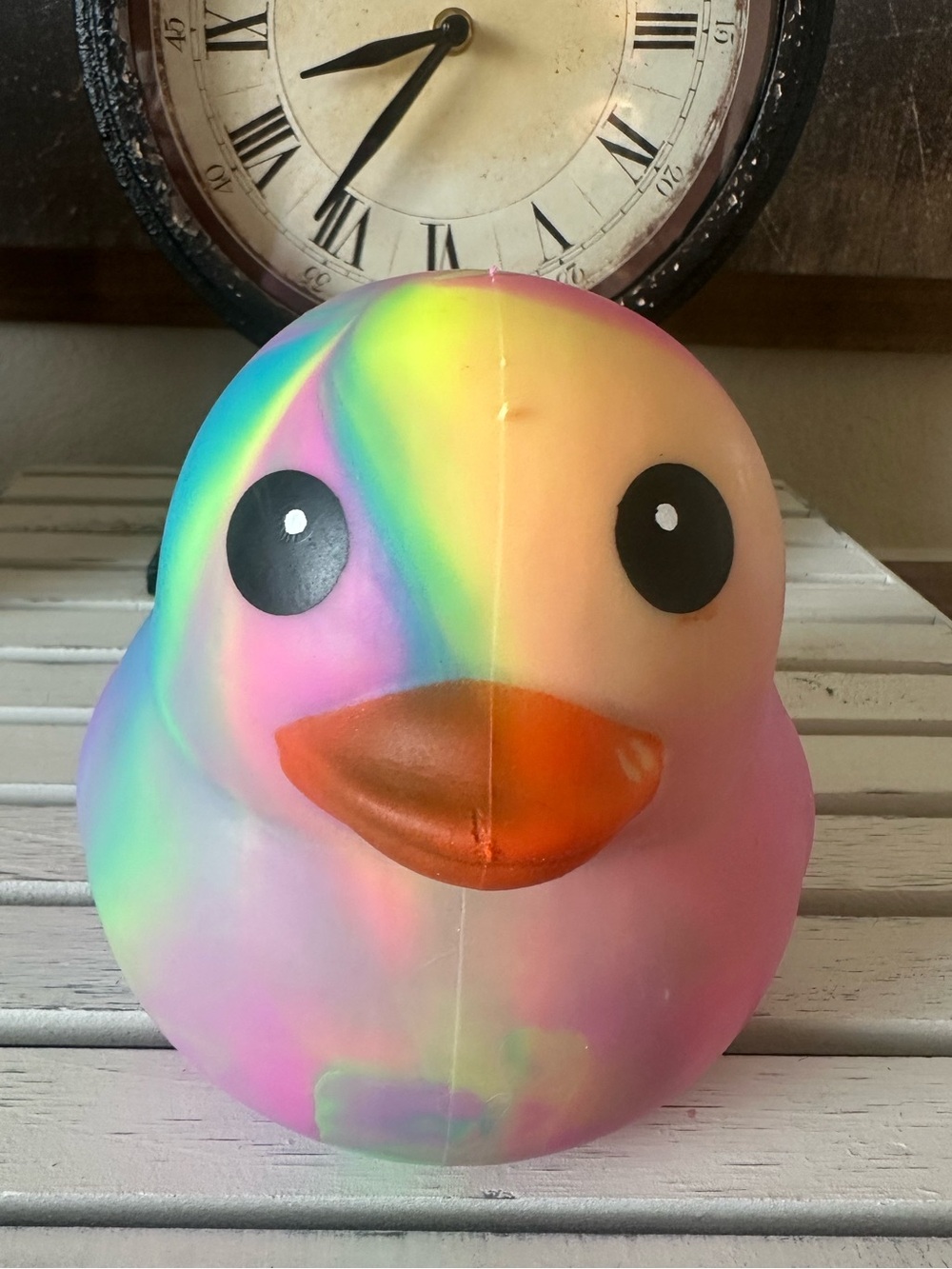🩷 🦆💛 Five Below Jumbo Tie-Dye Duck Squishy 💛🦆🩷